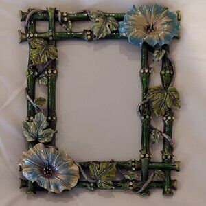 Bejeweled Morning Glory Picture Frame 4" X 5"